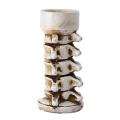 Cosme Creepy Candle Holder Spooky Halloween Skeleton Hand Candle Holder for Gothic Home Decor Party Supplies Tealight Stand with Skull Backbone Design Skeleton Candle Holder. 