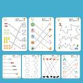 Gadgeztan Magical Tracing Workbook Set, Reusable Calligraphy Copybook, Practice Drawing Book for Kids, Pen Control Training Drawing Book, Handwriting Practice Copybook for Kids (64pages). 