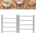 Hot Pot Stand Adjustable Trivet Expandable Stainless Steel Pot Rack Saucer Heat Resistant Pot Saucer for Pots Pans Kitchen. 