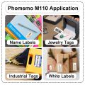 Phomemo M110 Thermal Label Printer Labels for Home Office Labels Colorful Adhesive Paper Round Square Printable Sticker Paper. 
