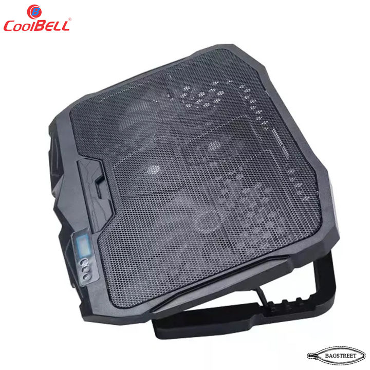 Coolbell%20CB18%20Cooling%20Pad%20For%2014-17%20Inch%20Laptops%20Gaming%20Notebook%20with%202%20large%20Fans%20and%202%20small%20Fans%20USB%20Powered%20Adjustable%20Mounts%20Stand%20with%20LED%20RGB%20Lights%20-%20Image%204