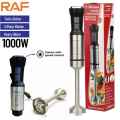 Hand Blender Mixer 800W Chopper Mixer Bowl Egg Whisk & Beaker - Coffee Beater - Egg Beater Machine For cake - Meat Chopper | Stainless Steel Hand Blender with 4 Blades | 2 Speed Levels | Ice Crushing, Smoothies, Powerful & Durable Home & Kitchen Appliance. 