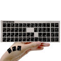 Arabic Transparent Keyboard Stickers Arabic Letters Keyboard Stickers Cover Letter Alphabet Layout Sticker For Laptop Desktop PC Computer Supplies Ruishu. 