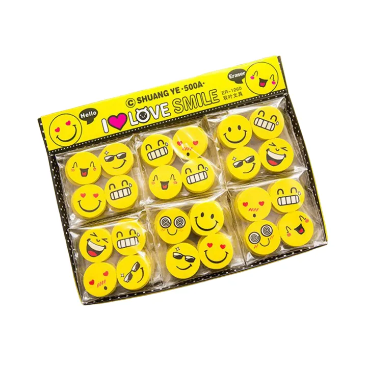 Pack%20of%2020%20%E2%80%93%20Smiley%20Face%20Erasers%20for%20Kids%20/%20Cartoon%20Eraser%20Emoji%20Stylish%20Erasers%20for%20Girls%20/%20Cute%20Erasers%20Pencil%20-%20Image%202