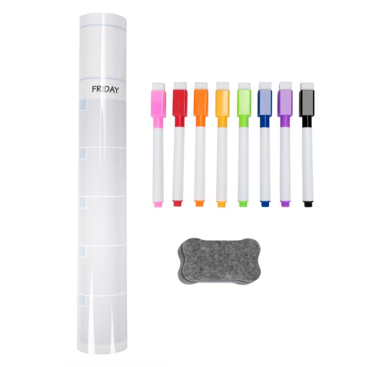 A3 Magnetic Whiteboard Dry Erase Calendar Set for Fridge 17X12 inch