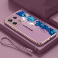 infinix Note 40 Pro note40 Pro+ 5G Pro 5G Casing Cartoon Monsters Mobile Case Big Eyes Stitch Straight Edge Full Camera Protected Cover. 