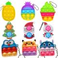 Mini Pops Fidget Toy Its Simple Dimple Keychain Antistress Relief its Anxiety Sensory Squeeze Bubble For Women Children Autism. 