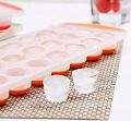 Silicone Pop Up Ice Tray - Flexible Tray for Refrigerator and Freezer - Round Shape. 