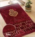 Velvet Quilted Premium Prayer Mat | Modern Orthopedic Foam Jai Namaz. 