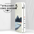 Jizetin for Realme C2 Case Mount Fuji Design Side Design Phone Case Square Edge Pattern Liquid Silicone Cases Full Cover Camera Shockproof Protective Case. 