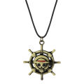 Anime One Piece Trafalgar Law Necklace Monkey D. Luffy Vintage Vintage Skull Pendant Necklace for Women Jewelry Choker. 