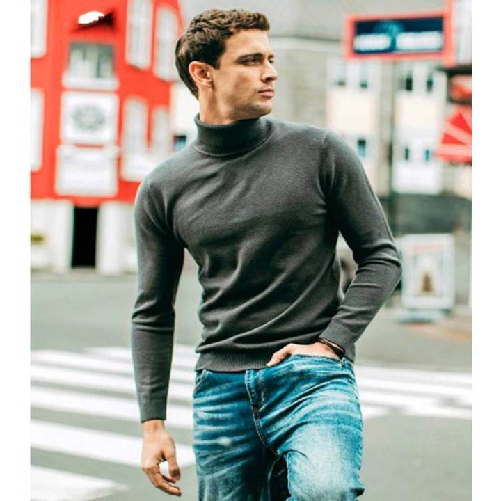 Winter Slim Fit High Neck for Men