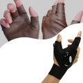 TE Multi-Function LED Flashlight Glove Showing 3 Fingers Cotton High Brightness Illumination Outdoor Sports Lighting Gloves. 