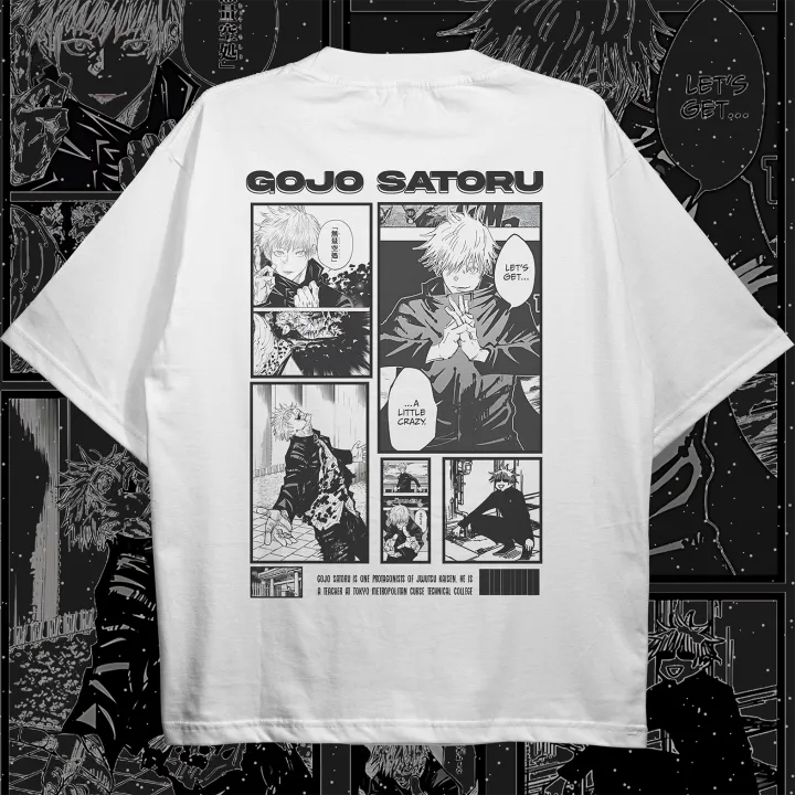 Gojo%20Satoru%20Manga%20Style%20T-shirt%20Anime%20White%20T-shirt%20-%20Image%202