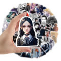 PinShang 50pcs Tv Show Wednesday Stickers Gothic Style Addams Waterproof Sticker Graffiti Decals. 