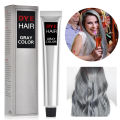 Colour Cream Neutral Hair Care Smoke Grey Punk Grey Hair Dye Medium Style 100ml Light Grey Silver Permanent Hair Dye Cream. 