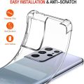 Samsung Galaxy S21 Ultra 5G Back Cover Transparent Extra Bumper Anti Shock Soft Crystal Clear Case For Samsung Galaxy S21 Ultra 5G. 