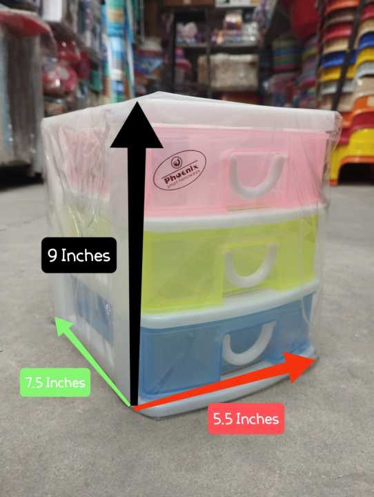 Multipurpose/Jewellery%20Boxes%20(3%20Drawers)%20Size:%207.5*5.5*9%20inch%20-%20Image%205