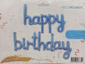 HAPPY BIRTHDAY FOIL BALLOON SET BIRTHDAY PARTY DECORATION FOIL BALLOON - 13 LETTERS FOIL BALLOON PACK. 