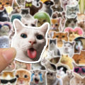 10/30/50PCS Funny Cat Meme Cartoon Stickers for Kids DIY Laptop Bike Phone Waterproof Kawaii Decoration Decals Joke Toys Gifts. 
