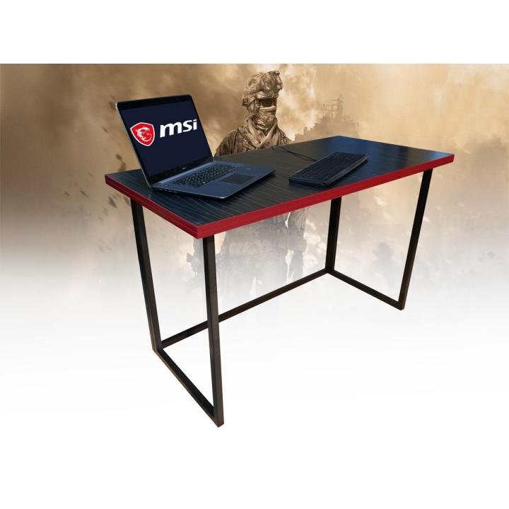 Gaming Table Portable Folding 2x4 Feet Black & Red
