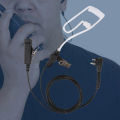 Talkie Earphone 2 Pin Acoustic Tube with PTT Mic for Motorola FD-150A FD-450A FD-160A FD-460A XTN446 XTN500 XTN600 XTN. 