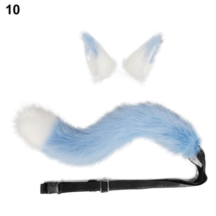 Faux Fox Tail Delicate Animal Cosplay Fox Costume Tail Ear