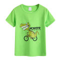 Children's clothing wholesale one piece dropshipping new middle and large children's summer sweat-absorbing T-shirt casual tops for boys and girls. 