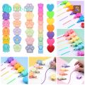 DR BEI Highlighter Pen Heart Bear Hand Account Highlighter Drawing Pen. 