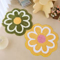 Floor Mat Rug Tear-resistant Flower-shaped Bathroom Rug Shower Door Mat. 