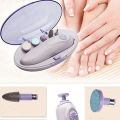 Nail Drill Art Pen Bi-rotation Manicure Kit Keeping Nail Health Electric Professional Pedicure Set. 