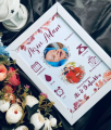 Baby birth Date frame for gift photoframe Birthday frame customized. 