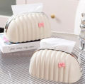 Luxury Tissue Box Desktop Organizer Shell Tissue Box Tissue Boxes For Home and Office Tissue Paper Holder. 