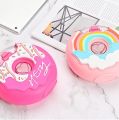 Donut Shape Water Bottle - Silicone Drinking Bottle -  Quench Thirst with Style  donuts. 
