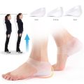 KOTLIKOFF Invisible Height Increase Silicone Socks Gel Heel Pads Heel Cushion Soles Insole Foot Massage Orthopedic Arch Support. 