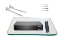 Wall Mount Storage TV Box Router Shelf Set-Top Box Bracket Holder Mini PC DVD Player Glass Glossy Finish Shelf Stand for Set top Box with F Type Heavy Bracket (Clear Transparent, 8x 12 Inches) Wi Fi Stand / Cordless Phone Stand / Wall Mount /Pooja Stand G. 