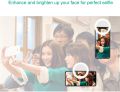 Selfie Ring Light HONGDAYI Clip-on Selfie Light for Phone Camera 3-Level Brightness Mini LED Ring Light for Phone, Laptop, Tiktok, Photography, Video, Makeup (White). 