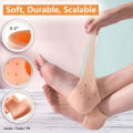 1 Pair (2pcs) Soft Silicone Heel Anti Crack for Pain Relief Silicone Gel Heel Pad Socks for Men and Women Heel Protector. 