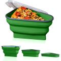 Reusable Pizza Storage Container With 5 Microwavable Serving Trays For Pizza Slices Foldable Food Storage Box Kitchen Tools. 