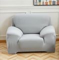 Sofa Cover 1 Seater, Stretchable Single Seater Sofa Cover, Elastic Fitted Solid Color, Standard Size. 