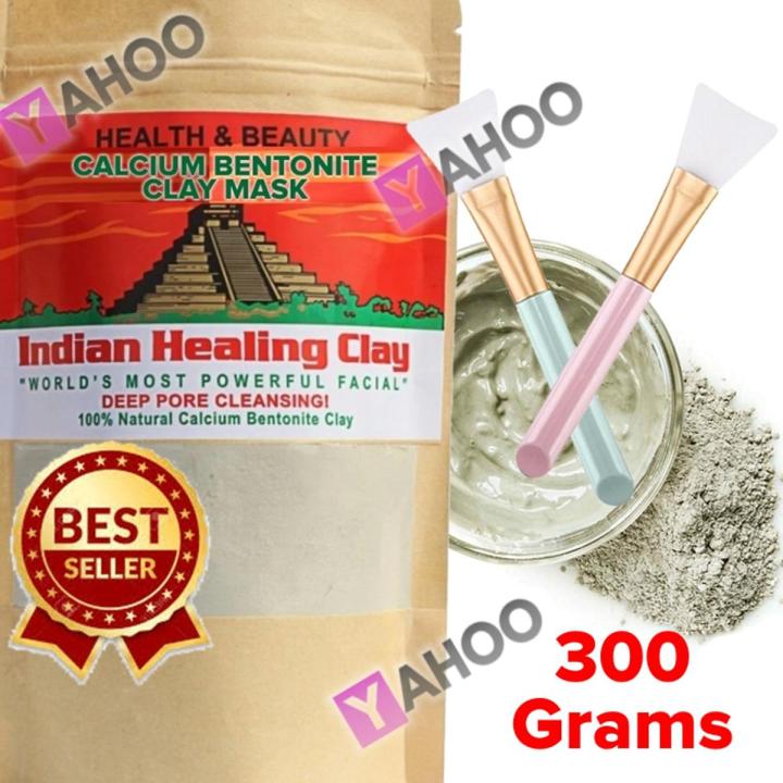 Calcium Bentonite Moisturizing Clay Mud Mask for Face and Body by Majestic Pure - Exfoliating and Facial Acne Fighting Mask - Reduces Appearance of Pores