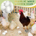 Realistic artificial eggs Fake Chicken Eggs - Real-Look Eggs for Crafts, Displays, or Poultry Use - Egg toys. 