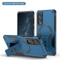 Lenuo for Samsung Galaxy S25 Edge Phone Case Magnetic Stand Luxury Anti-fall Back Cover Three Anti-fall Phone Case Comfortable Feel. 