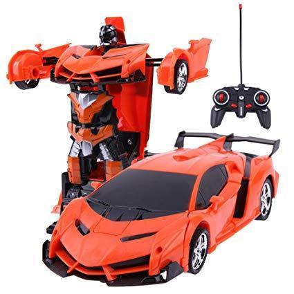 2 in 1 Wireless RC Car Model Deformation Robot Kids Toy Gift