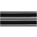 2pcs 72 inch x3 inch DIY Black Car Body Vinyl Racing Stripe Pinstripe Decal Stickers New. 