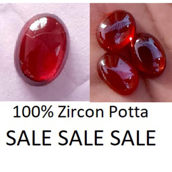 Original Potta Zircon stone (Potta Zarkoon Stone) Shaped Lab Cutted & Polished 100% Real