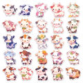Cartoon Cow Sticker Colorful Cartoon Cow Stickers Fun Animal Decals for Kids Skateds Luggage More Waterproof Vinyl Art Decoration for Diy Projects Perfect Reward Stickers for Southeast Asian. 