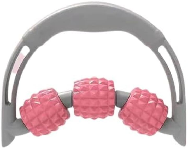 3-Wheel Trigger Point Roller Massager Used for Back Massage Forearm, Hand, Leg Muscle Fascia and Fascia Massage, to Relieve Muscle Pain (1Pcs)