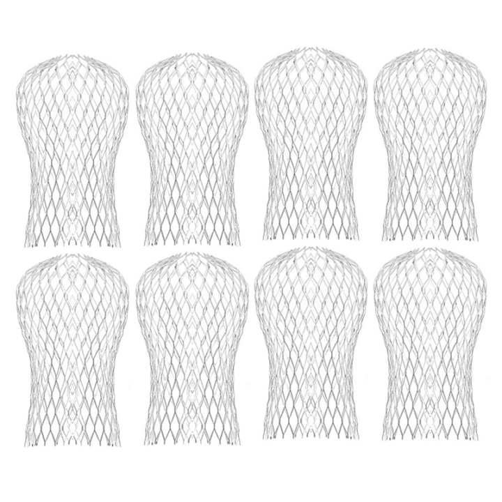 8 Pcs Gutter Downspout Guard Down Pipe Filter Mesh Gutter Downpipe Leaf Screen Covers Keeps Gutter Downpipes Clear
