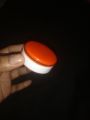 3pcs 10g empty Jar Orange cap Milky White round about 6 inch for skin care cream portable cosmetic empty jar pot box, colored makeup nail art cosmetic empty container with Orange lid 10g jar. 